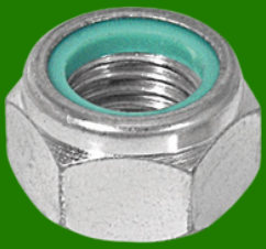 Tuercas Hexagonales · Tuerca Nylon Autofreno Baja - Zincado