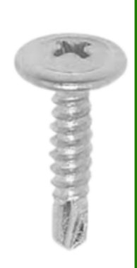 Tornillo P/ PVC Mecha Drill Zincado