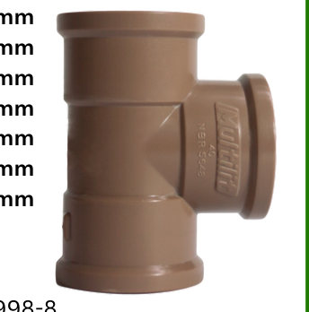 Tee PVC P/ Agua Fría