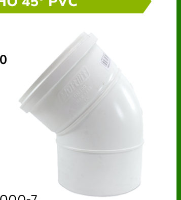 Joelho 45° PVC