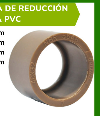 Bucha De Reducción Corta PVC
