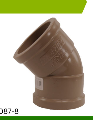 Joelho 45° PVC P/ Agua Fría
